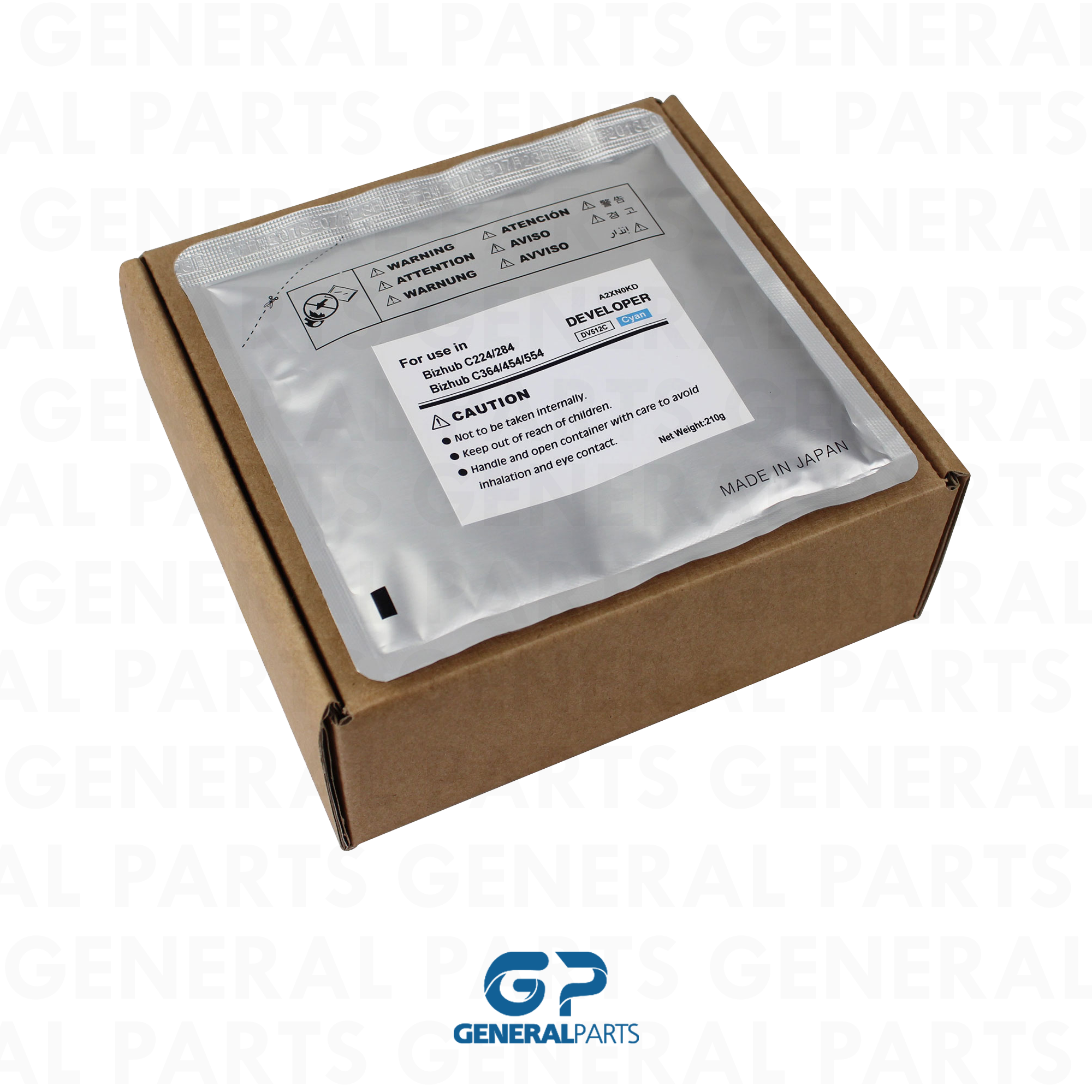 Produto REVELADOR KONICA BIZHUB C224 C284 C364 C454 C554 DV512C CYAN 210G 590K