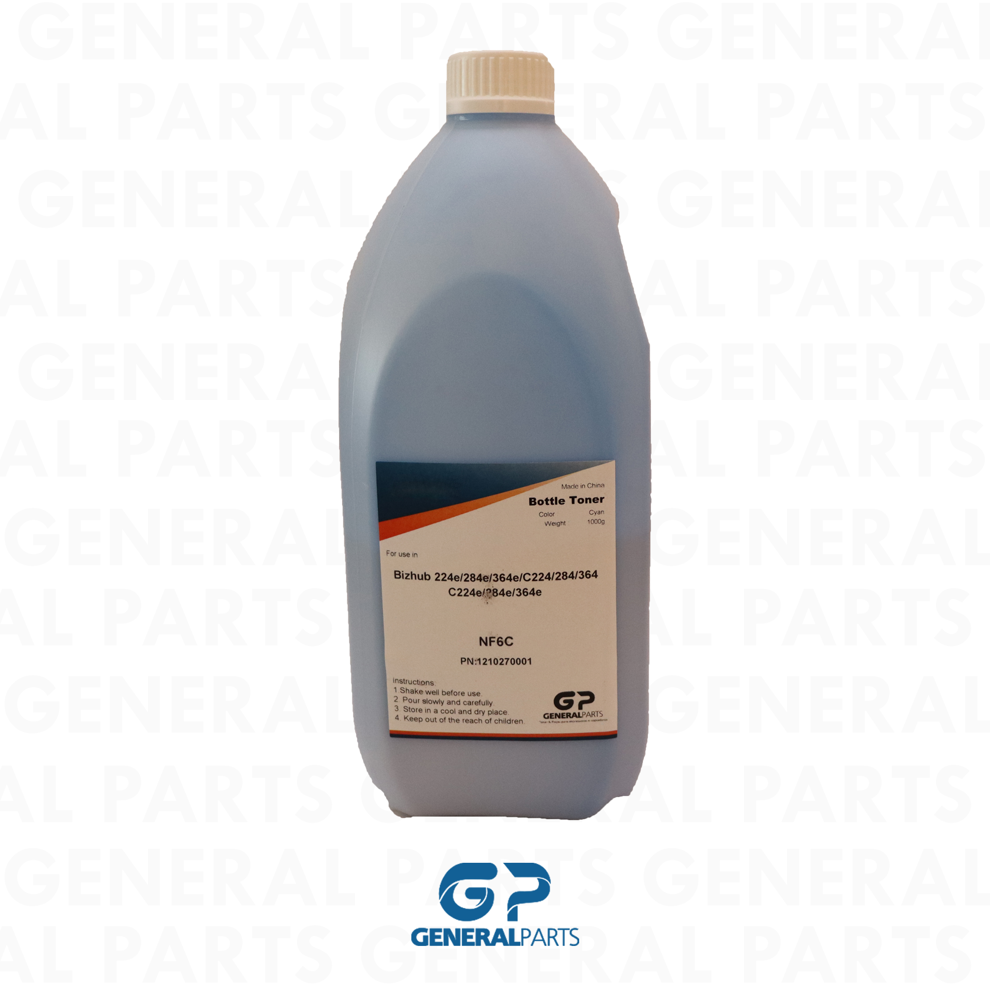 Produto GARRAFA DE TONER KONICA C224 C284 C364 C308 C368 CYAN 1KG